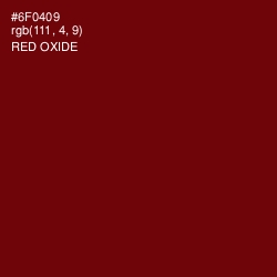 #6F0409 - Red Oxide Color Image